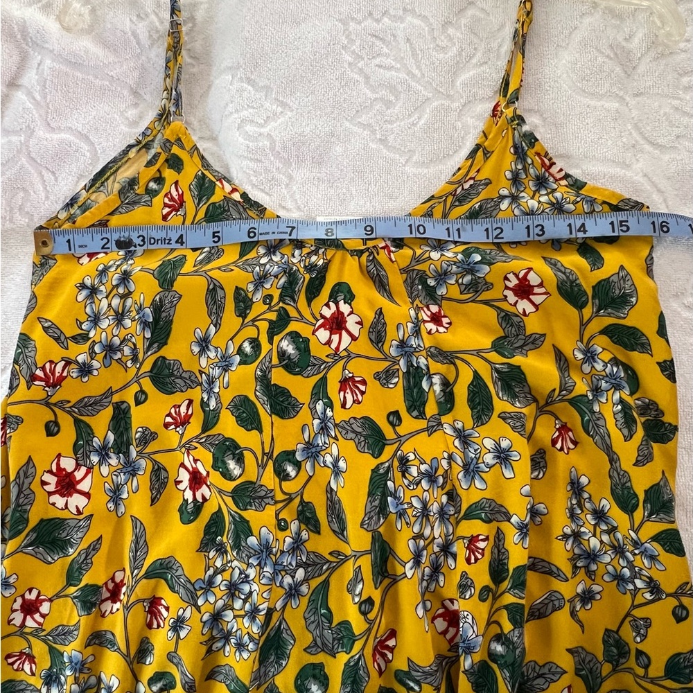 Buenos Ninos Maxi Floral Mustard Ruffle Hemline Sundress - Picture 9 of 16